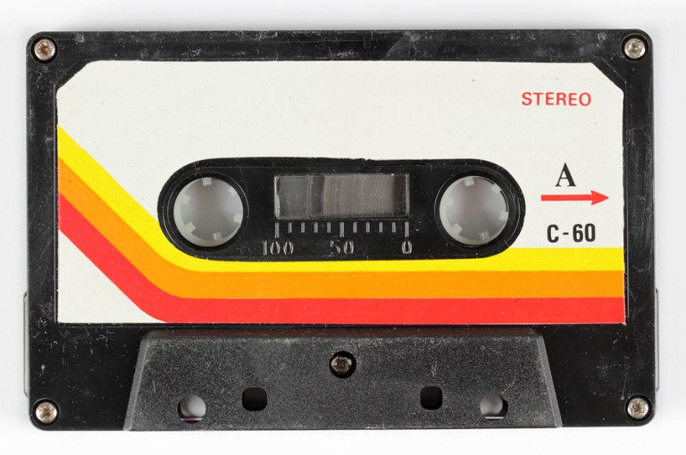 an old audio cassette
